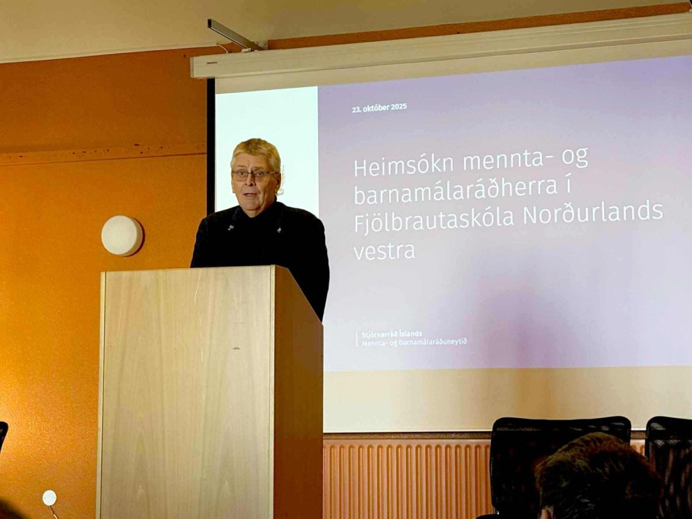 Mennta- og barnamálaráðherra, Guðmundur Ingi Kristjánsson.MYND GG