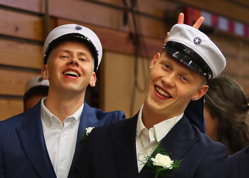 Menn með klassíska djókið á hreinu. MYNDIR: PETUR OG ÓLI