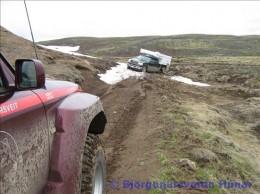 Ferðalangar í vanda Mynd: Björgunarsveitin Húnar