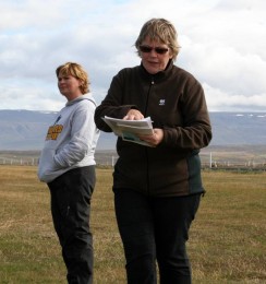 Guðrún Einarsdóttir og Guðrún Hafberg frá Hundaskólanum okkar 