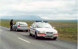 Lögreglan á Blönduósi við hefðbundin störf Mynd: Lögreglan.is