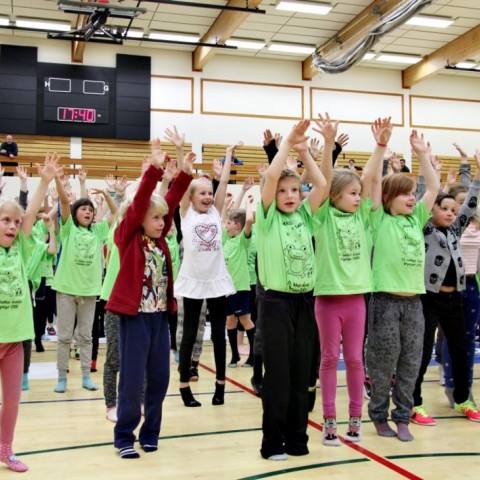 Danssýning nemenda Árskóla á Sauðárkróki 7. október. Ljósm./BÞ