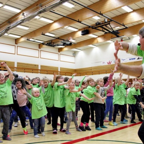 Danssýning nemenda Árskóla á Sauðárkróki 7. október. Ljósm./BÞ