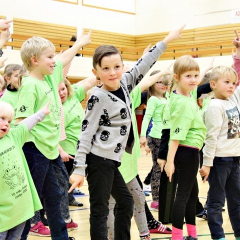 Danssýning nemenda Árskóla á Sauðárkróki 7. október. Ljósm./BÞ