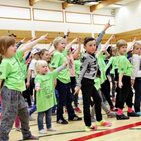 Danssýning nemenda Árskóla á Sauðárkróki 7. október. Ljósm./BÞ