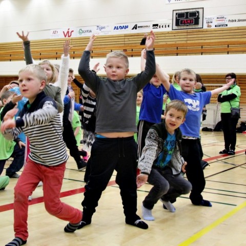 Danssýning nemenda Árskóla á Sauðárkróki 7. október. Ljósm./BÞ