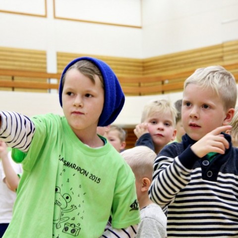 Danssýning nemenda Árskóla á Sauðárkróki 7. október. Ljósm./BÞ