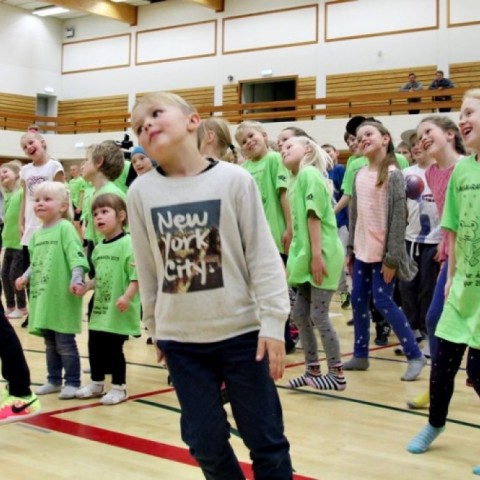 Danssýning nemenda Árskóla á Sauðárkróki 7. október. Ljósm./BÞ