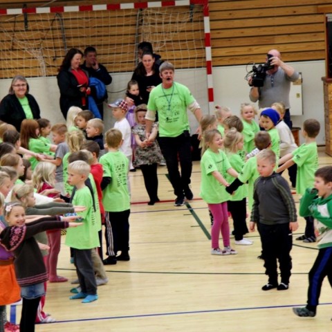 Danssýning nemenda Árskóla á Sauðárkróki 7. október. Ljósm./BÞ