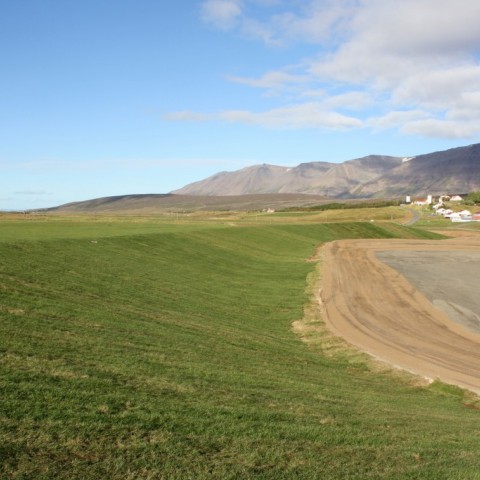 Landsmótssvæðið á Hólum sept. 2015. Ljósm./Guðmundur Björn Eyþórsson