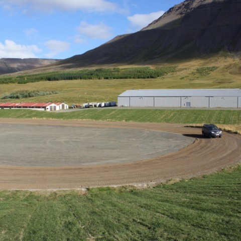 Landsmótssvæðið á Hólum sept. 2015. Ljósm./Guðmundur Björn Eyþórsson