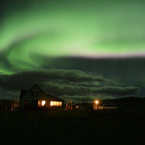 Norðurljósafegurð á Lýtingsstöðum. Ljósm./Evelyn Ýr Kuhne. 